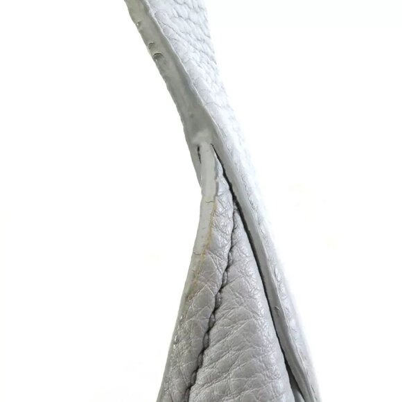 Auth PRADA Handbag Light Gray Leather - Picture 6 of 15